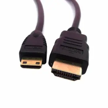 Ethernet ile 1.4 yüksek Hızlı HDMI & 3d DC için 3 mini C Tipi Erkek İnce Kablo 0.5 m 50cm boy 1.60 1.5 m Türü Bir Erkek DV Tablet Tf101