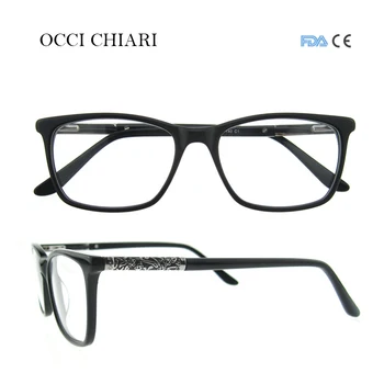 Erkekler ve Kadınlar İçin OCCİ CHİARİ Yüksek Kaliteli Gözlük retro metal Tıbbi Optik Gözlük Çerçeve W ile CERİANA kakma-