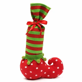 SICAK SATIŞ Noel Elf Candy Çanta Santa Şeker Çorap Cin Şişesi Çantası, Şarap şişesi Sarın