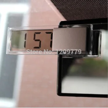 Yeni Araba Elektronik Saat Mini Dayanıklı Şeffaf Enayi ile Dijital LCD Ekran