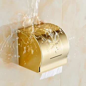 ASFULL Paslanmaz Çelik altın Kağıt Sahipleri Tuvalet Kağıdı En Kaliteli Marka ev Banyo Aksesuar Ücretsiz kargo