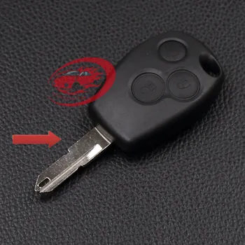 Renault 3 düğme anahtar toz toplayıcı starline için yüksek kaliteli deri el-dikili uzaktan kumanda araba anahtar kapağı Anahtarlık a93