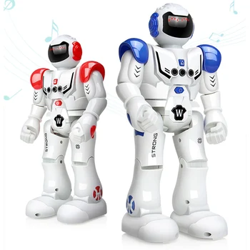 Şimdiki Çocuklar Çocuklar Çocuklar Doğum günü Hediyesi için Dans Jest Aksiyon Figürü Kontrol RC Robot Oyuncak Şarj USB DODOELEPHANT Robot