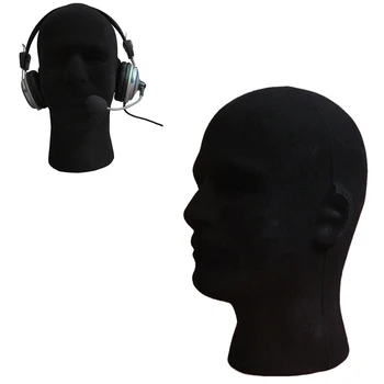 Erkek Köpük Akın Baş Model Kulaklık Araç Manken Standı Ekran Peruk Gözlük