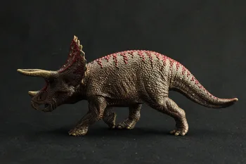 Dinozor Triceratops Figür Model El Çocukların Doğum günü Hediyeleri için Yumuşak PVC Hayvan Oyuncaklar Koleksiyonu Model Aksiyon Figürleri Boyalı