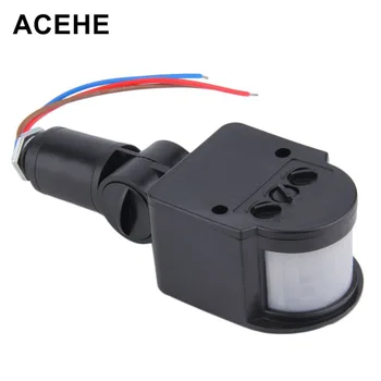 ACEHE Hareket Sensörü Anahtarı AC 220V PIR Duvar Işık Lambası İçin Sensör Dedektör Anahtarı dönme Hareketi 140 Derece Kızılötesi LED