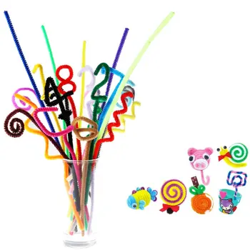 200pcs/Set Şönil Toptan Renkli Sopa Çocuk Oyuncak Anaokulu DİY El Sanatları Malzeme Yaratıcı Çocuklar Eğitici Oyuncaklar Kaynaklanıyor