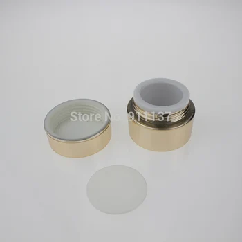Kapak | Altın ile JA21 akrilik 5 gram kozmetik kavanoz kapağı ile akrilik kavanoz 5g Metalize krem mini kavanoz satın al