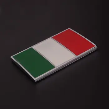 Iveco Lamborghini Alfa Romeo DeTomaso Maserati Zagato İçin BBQ@FUKA 3D Metal İtalya Haritası Ulusal Bayrak Sticker Araba Stil Uygun