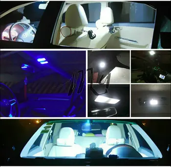 48 SMD Mavi,Beyaz,Sıcak beyaz Panel araba T10 BA9S 18 Kubbe İç Lamba w5w c5w t4w ampuller Araba Işık Kaynağı Park 12 V led
