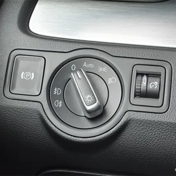 HONGGE Krom Ön Far Otomatik VW Passat B6 3C0 927 5ND941431B 225A 3C0927225A İçin Elektronik el Freni Düğmesi Anahtarı Ayarlayın