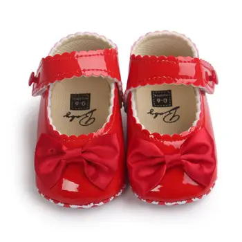Çok renkli klasik Prenses bebek ayakkabıları yumuşak alt bir anti toddler ayakkabı kayma yansıtıcı bant ılmek-
