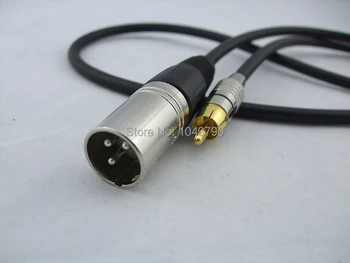 Lotus XLR RCA Sinyal hattı Ses hattı Ses güç için erkek amplifikatör bağlantı hattı 1M 3.2 ft