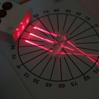 Optik İçbükey Dışbükey Mercek Prizma Fiziksel Optik Kit Laboratuvar Ekipmanları