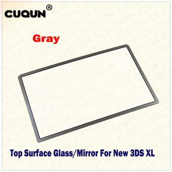 Nintend YENİ 3D İçin YENİ Üst Yüzey Cam XL/LL Üst LCD Ayna Ön Lens Renk Mavi Beyaz Gri Kırmızı
