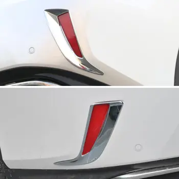 BBQ@FUKA Aksesuarlar Krom Araba ABS-Stil Arka Tampon Reflektörü Sis lambası Kapağı Sticker 2016 Lexus RX350 RX450h İçin Uygun