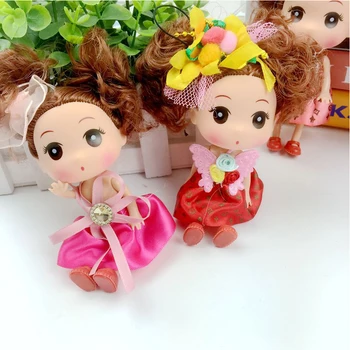 Kıvırcık Kız Çocukların Yaratıcı Kız Hediyeler İçin Barbie PVC Sevimli Bebek Oyuncak Bebek Oyuncak Bebek Oyuncak Bebek Düğün Vücut Karıştı