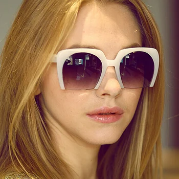 2017 Yeni Sıcak Satış Kadınlar Yarı Çerçevesiz güneş Gözlüğü Kadın Klasik Güneş gözlüğü oculos de sol feminino