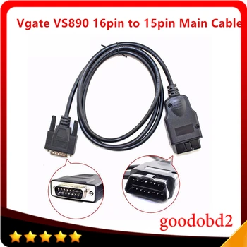Araba 16pin VS890 Vgate OBD2 Kod Okuyucu Evrensel OBD2 Tarayıcı Araç Tanılama Aracı Vgate MaxiScan VS890 16pin için stereo mini Ana Kablo