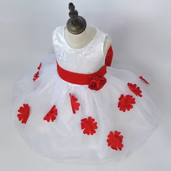 Çocuklar Bebek Kız Çocuk Taç Bebek Şık Elbiseler Yarışması Düğün Gelin Tül Resmi Parti Elbise Nedime Çiçek