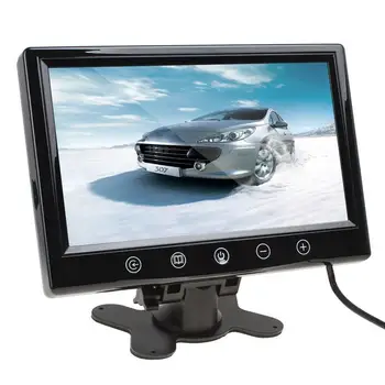 9 inç LCD Araç Arka görüş Kamerası Monitör Park ters Otomatik bakup Ekran izlemek için 2 AV girişi ile 800*480 çözünürlük HD