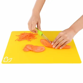 4 adet/Mutfak Kesme tahtası için Mutfak Aksesuarları Blok Mat Plastik Esnek Ekmek Sebze Meyve Et Kesme Tahtası