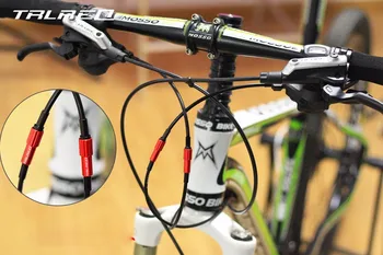 TRLREQ 2 adet ileri seviye Yol Bisikleti Vites Shift Kablo Kapağı Konnektör 4 mm Microshift Bisiklet Değiştiren Çizgi İnce Ayar Cıvata Vida
