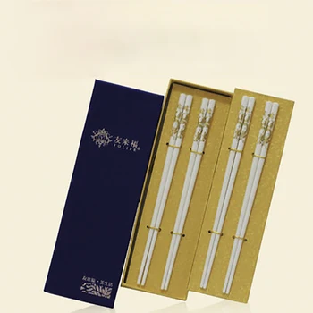 Çin Seramik çubuk Çevre Koruma Kemik Porselen Chopsticks chopsticks Hediye Uzunluğu 16,3 cm Sofra