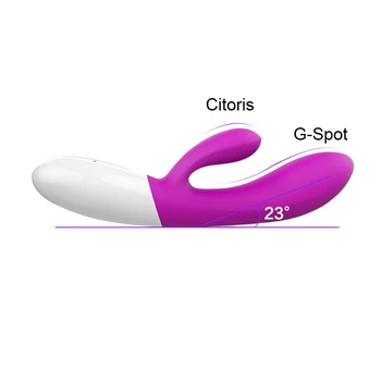Hieha Adult Erotik Seks Oyuncakları Kadın için Çift G-spot Isıtma Tavşan Vibe Vibratör Kadın Klitoris Vibratör Masajı Stimülatörü