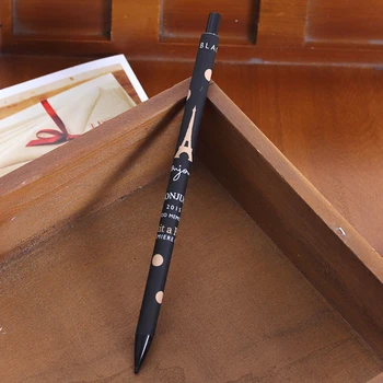 4 ADET Yaratıcı Yenilik Kule Otomatik Kalem Sevimli Kırtasiye 0.5 mm Plastik Otomatik Kalem Nokta
