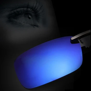 Lens Gözlük erkek Kadın Polarize Gün Gece Görüş Clip Moda güneş Gözlüğü