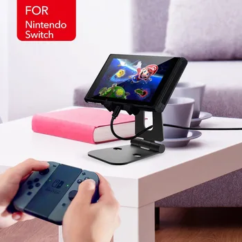 Katlanabilir alüminyum tablet Telefon çift adjustabl ile iPhone iPad Samsung tablet ve tüm akıllı cihazlar için tutucu dock stand