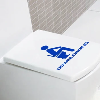 Sanat Tasarım çevre su geçirmez Yaratıcı Karakter Ev Dekorasyon çamaşır odası için Toilte sticker indirme Vinil WC
