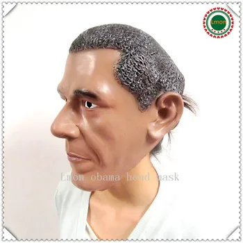 Ücretsiz kargo Yeni ABD Başkanı Barack Obama Maskesi Doğal Lateks Ekoloji Maskeli Cadılar Bayramı Noel Partisi Başkanlık Maskesi