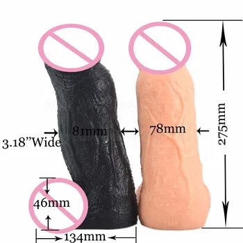 Gerçekçi Penis Kadın Mastürbatör Anal Erotik Seks Ürün Dong Kadınlar İçin 27.5 cm Dev Büyük yapay penis Süper Büyük Dick Seks Oyuncakları Büyük