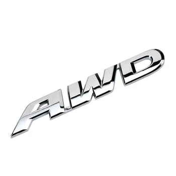 Honda Accord Crosstour İçin araba Amblemi Sticker Rozet aracınızın ön konsolunda DÖRT tekerlekten çekişli V6 Kuyruk Metal/ABS Gümüş 3 Boyutları Otomatik Araba Stil Aksesuar Tuning