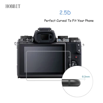 Canon EOS M6 0.3 mm 2.5 D 9H Tempered Cam Ekran Koruyucu Dijital fotoğraf Makinesi, LCD, Anti 2Pack-Çizik Film