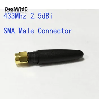 RC için 1 adet 433Mhz kauçuk anten 2.5 dbi SMA erkek 5cm uzun GERÇEK