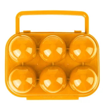 Açık Seyahat için 6 Izgaralar Yumurta Depolama Kutusu Plastik Kap Ajanda Mutfak aletleri Yumurta Tutucu Depolama Aracı Kamp