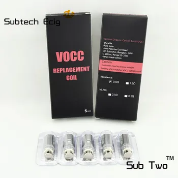 5 adet İki Elektronik Sigara bobin VOCC Atomizör Çekirdek 0.2 ohm TC 0.5 Ohm M18 M22 buharlaştırıcı uygun Alt