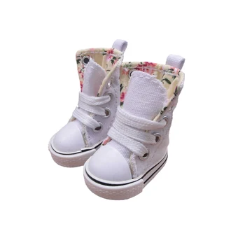 Blythe Bebek Oyuncak için Tilda 3.5 cm Bebek Çizmeler,Mini Tuval 1/8 BJD Bebek Ayakkabıları,Rahat Kukla Bebek Aksesuarları Bir Çift Ayakkabı