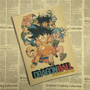 Dragon Ball Süper Anime çekirdek Film Poster retro Kraft kişilik yurt odası dekorasyon duvar çıkartmaları Dekoratif Resimler