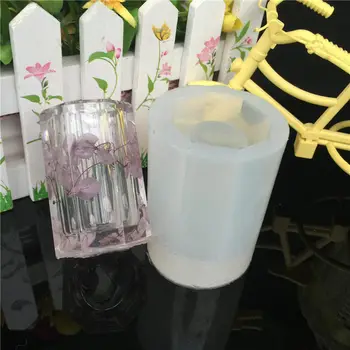 1 adet UV Reçine Takı Sıvı Silikon Kalıp DİY Serpmek Süslemeleri Yapımı Takı İçin Çiçek Sekizgen Kap Kap Kalıp Kurutulmuş