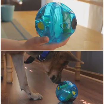 Top Yapmak Komik Dağıtma CAİTEC Köpek Oyuncakları Giggle Tedavisi Zor Topu Dayanıklı yiyecek arama Geliyor ve Çiğneme Oyuncak Dayanıklı Lokma