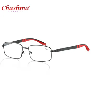 Chashma Marka Retro Okuma Gözlükleri Erkekler Anti-yorgunluk TR90 Bahar 3.5 Çerçeve Gözlük Glasse+1.0/1.5/2.0 2.5//3.0/Menteşeler