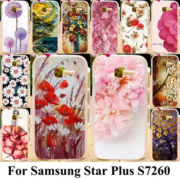 Taoyunxi Silikon Plastik Telefon Samsung Galaxy Star İçin Durumlarda Artı S7260 S7262 Pro GT-S7262 i679 Boyalı Çanta Kapağı Kapakları
