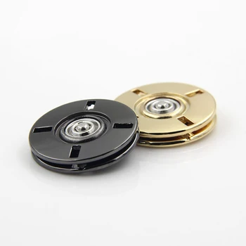21 mm 6pcs Yüksek kalite kaplama Metal Snap Düğmeler 4holes Altın ve Silah siyah Kazak&Mont Görünmez dikiş düğme giysi aksesuarları