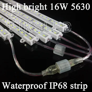 50cm oyunlar su geçirmez IP68 50pcs/çok/Sert Strip12V su Geçirmez led 45lm Tüp Sabit silikonlu Şerit LED kapalı LED