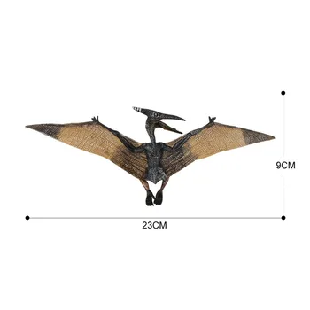 LittLove 25CM Jurassic Canlı Pterozorlar Katı PVC Dinozor Modeli Klasik Pterosaur Eylem Çocuklar Hediyeler İçin Oyuncak Figürler