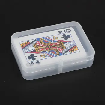 2 adet Şeffaf plastik kart kabı PP saklama kutusu Standart dışı poker kutusu malzeme ambalaj